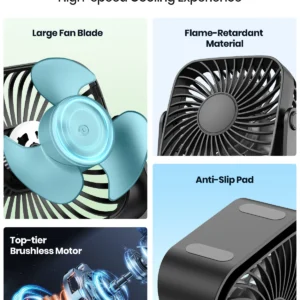 Mini Ventilador K52 USB (Ventilador de mesa portátil)