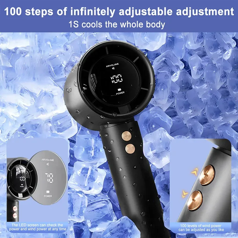 AirHandy - Ventilador Portátil Turbo, Silencioso e Recarregável