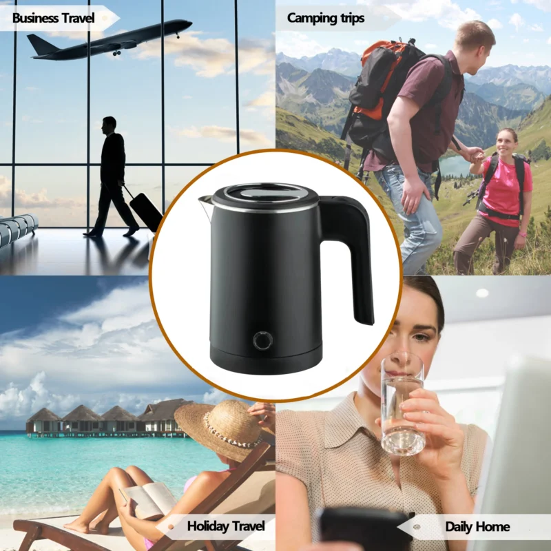 Chaleira Elétrica Portátil RAF Travel - 800 mL
